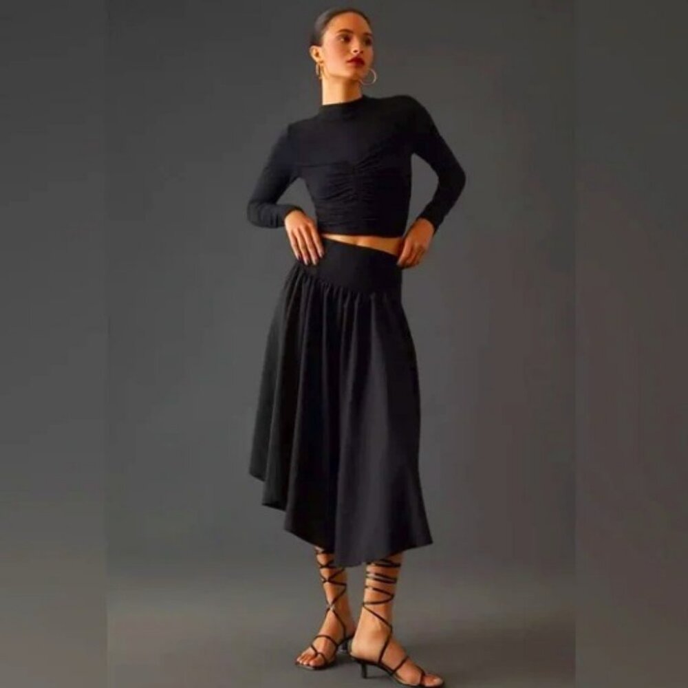 Anthropologie Maxi Skirt Set Whimsigoth Minimalism Resortwear Boho Chic